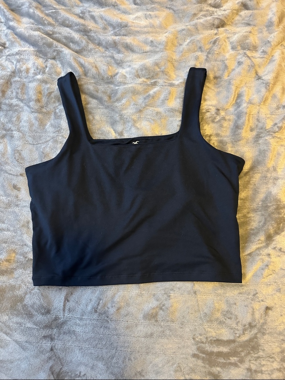 Size XL Hollister Navy Square Neck Cropped Tank